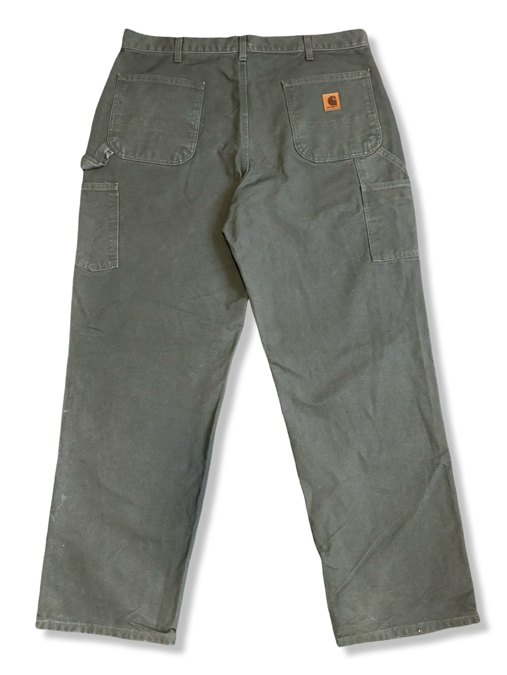 Carhartt Men's Olive Green Carpenter Work Pants - Durable Canvas
